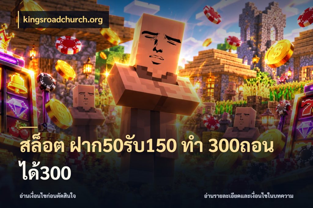 สล็อต ฝาก50รับ150 ทํา 300ถอนได้300 ยอดฝากและยอดรับในมุมของคนชอบลุ้น ในมุม kingsroadchurch.org