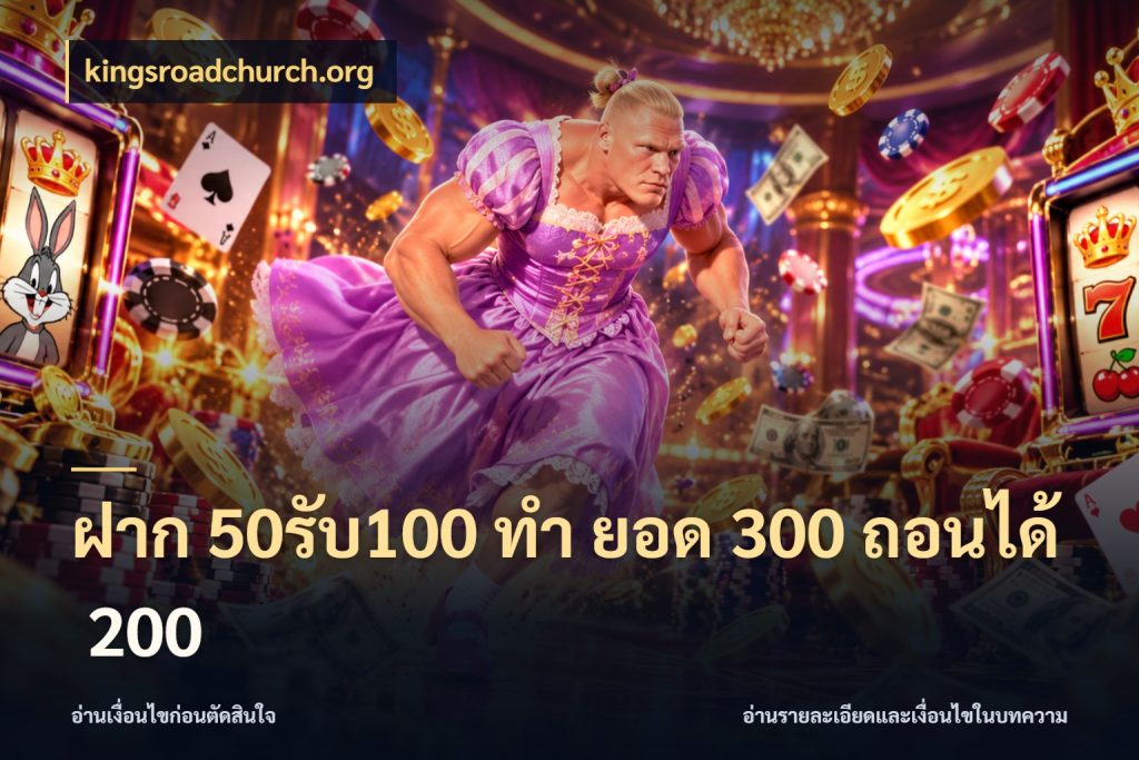 ฝาก 50รับ100 ทํา ยอด 300 ถอนได้ 200 ยอดฝากและยอดรับในมุมของคนชอบลุ้น สไตล์ kingsroadchurch.org