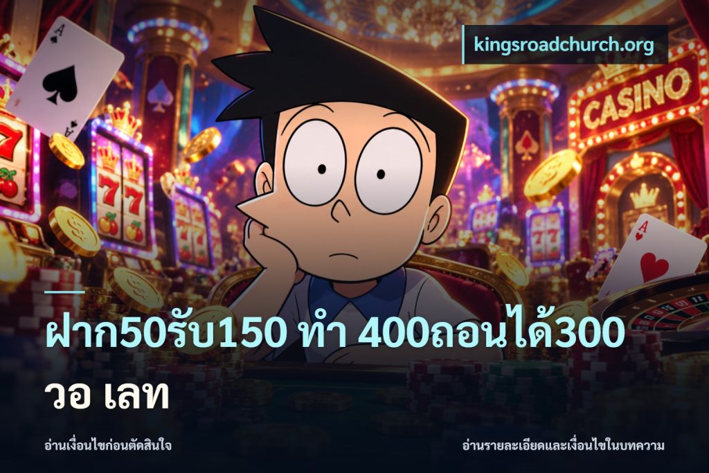 ฝาก50รับ150 ทํา 400ถอนได้300 วอ เลท
