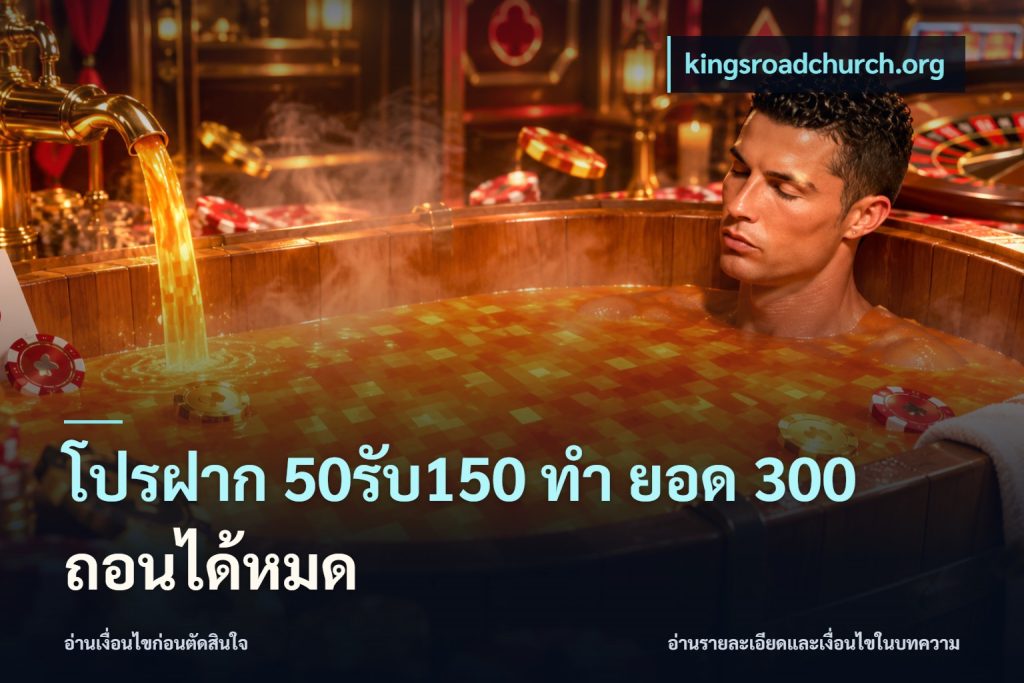โปรฝาก 50รับ150 ทํา ยอด 300 ถอนได้หมด