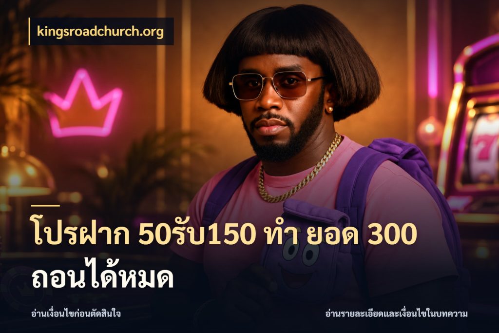 โปรฝาก 50รับ150 ทํา ยอด 300 ถอนได้หมด จับประเด็นยอดรับก่อนเลือกความสนุก กับ kingsroadchurch.org