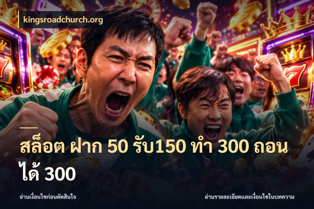 สล็อต ฝาก 50 รับ150 ทํา 300 ถอนได้ 300 ยอดฝากและยอดรับในมุมของคนชอบลุ้น ในมุม kingsroadchurch.org