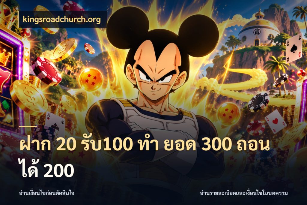 ฝาก 20 รับ100 ทํา ยอด 300 ถอนได้ 200 จุดเด่นของเครดิตที่คนชอบเกมอยากรู้ ในมุม kingsroadchurch.org