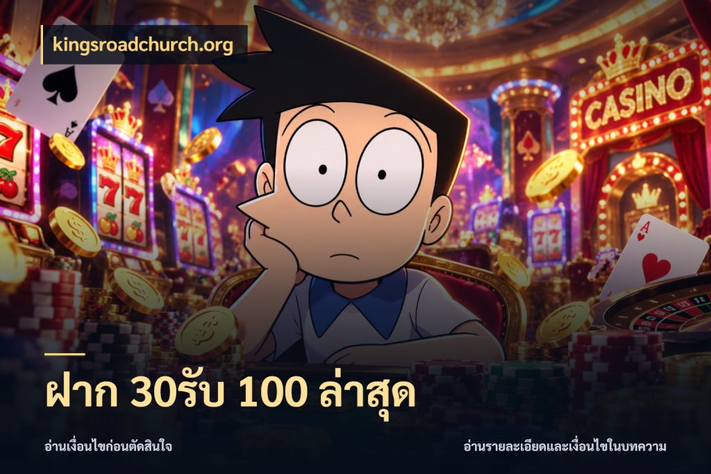 ฝาก 30รับ 100 ล่าสุด kingsroadchurch.org ยอดฝากและยอดรับในมุมของคนชอบลุ้น