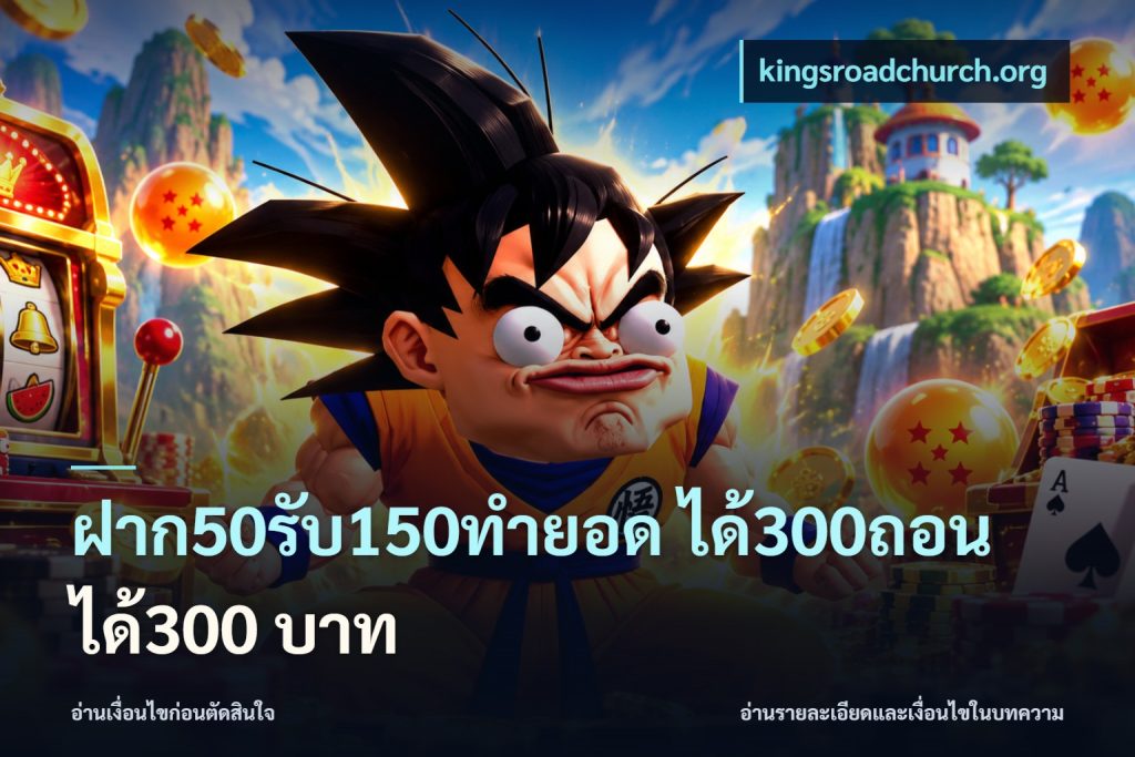 ฝาก50รับ150ทํายอด ได้300ถอนได้300 บาท