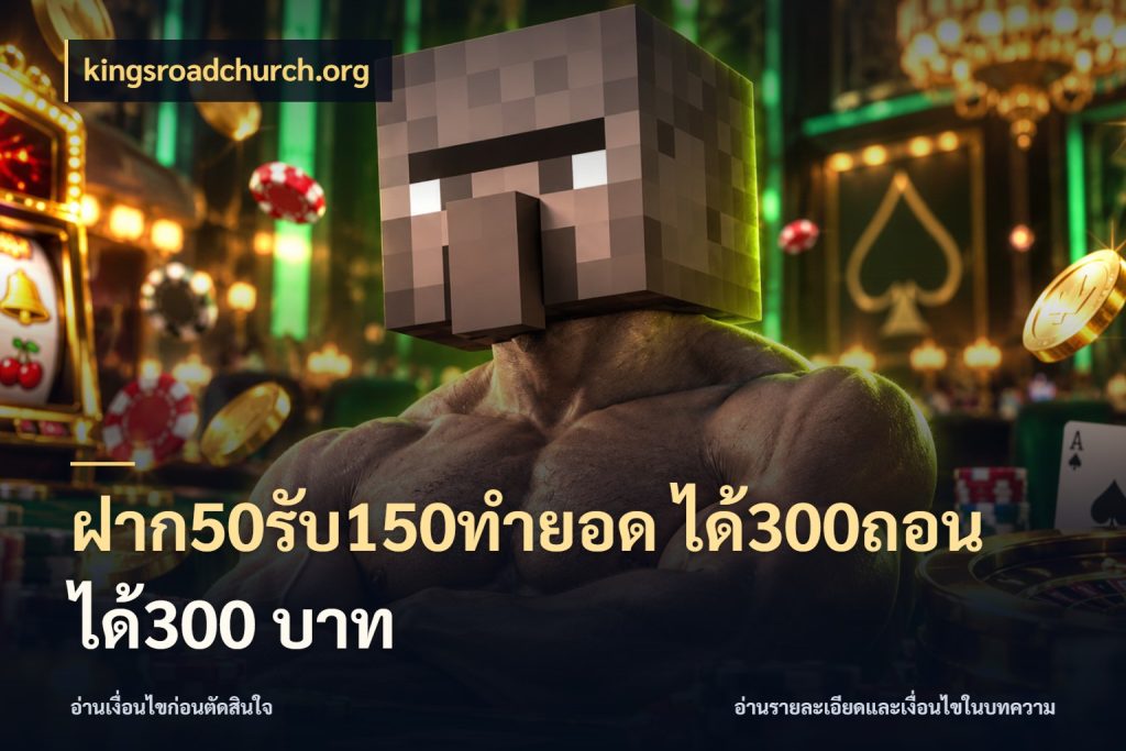 ฝาก50รับ150ทํายอด ได้300ถอนได้300 บาท เปิดมุมโปรให้เข้ากับเกมแนวโปรด ในมุม kingsroadchurch.org