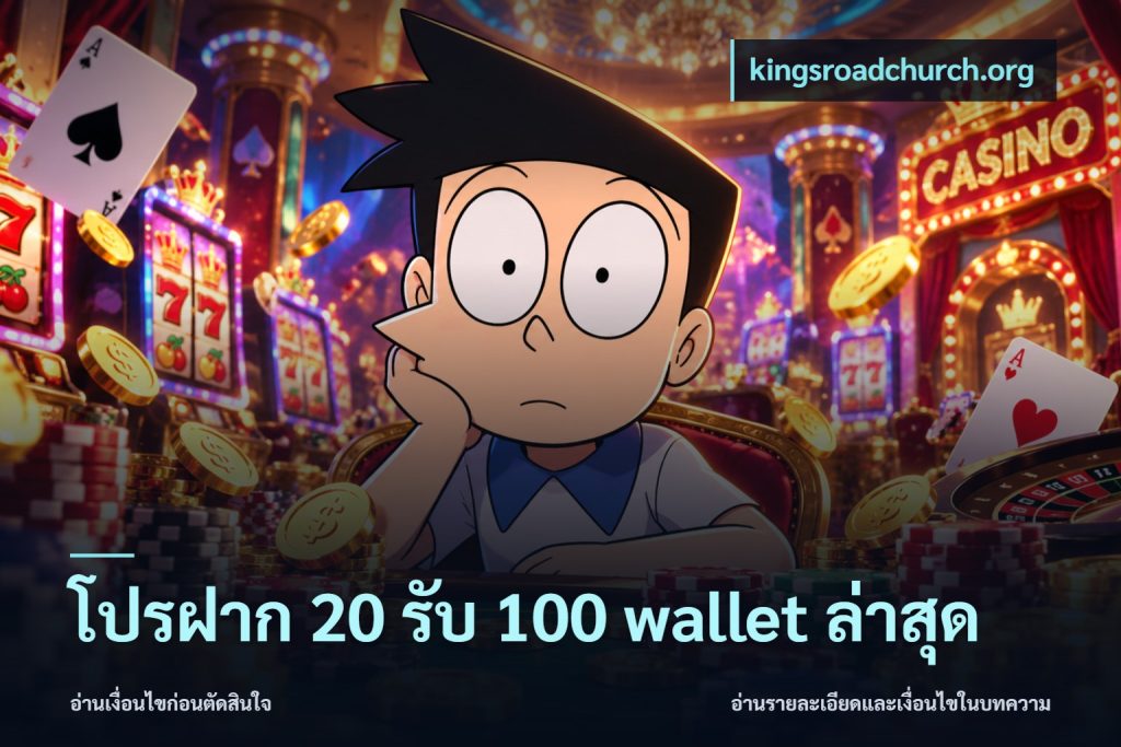 โปรฝาก 20 รับ 100 wallet ล่าสุด
