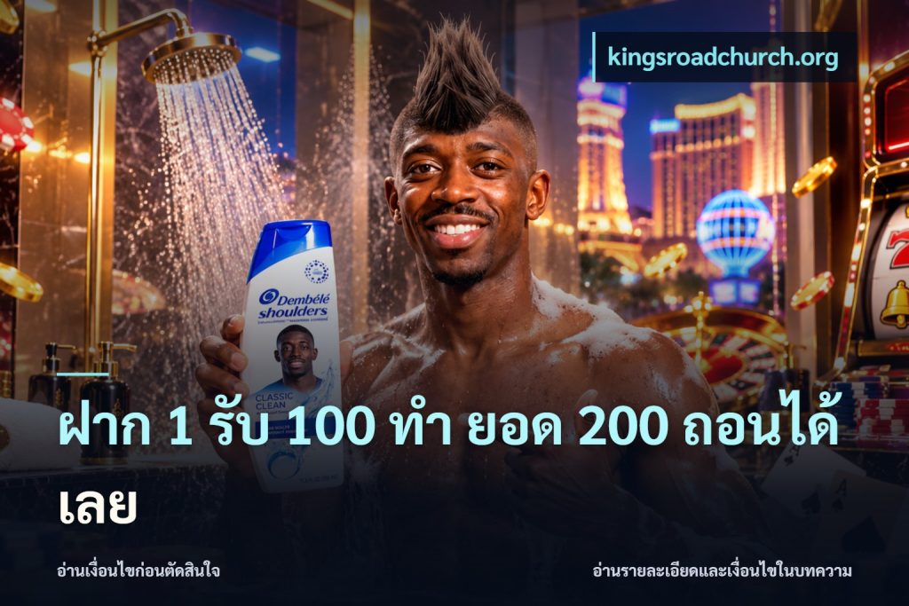 ฝาก 1 รับ 100 ทํา ยอด 200 ถอนได้เลย