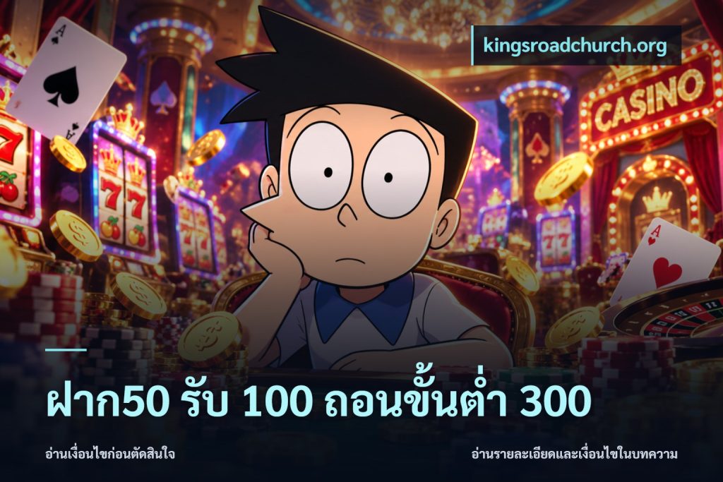 ฝาก50 รับ 100 ถอนขั้นต่ํา 300
