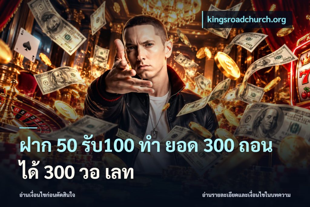 ฝาก 50 รับ100 ทํา ยอด 300 ถอนได้ 300 วอ เลท