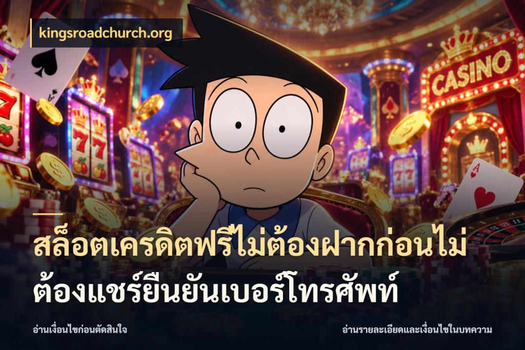 สล็อตเครดิตฟรีไม่ต้องฝากก่อนไม่ต้องแชร์ยืนยันเบอร์โทรศัพท์ kingsroadchurch.org สิทธิ์ที่สายโบนัสสนใจกับวิธีรับ