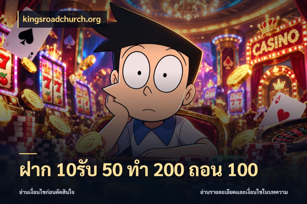 ฝาก 10รับ 50 ทํา 200 ถอน 100 kingsroadchurch.org สีสันของโปรฝากและยอดรับ