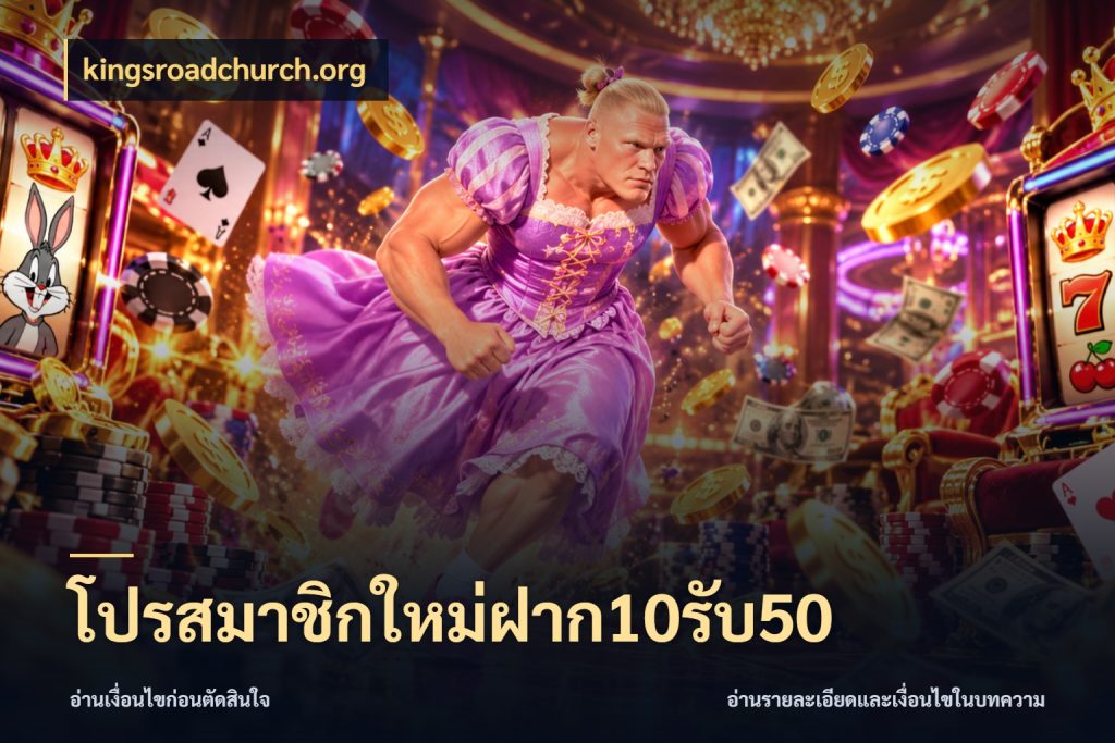 โปรสมาชิกใหม่ฝาก10รับ50 เครดิตกับรูปแบบโปรที่ตรงใจ สไตล์ kingsroadchurch.org