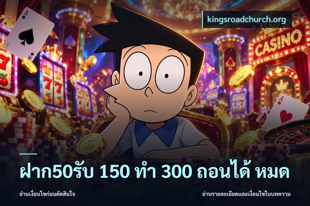 ฝาก50รับ 150 ทำ 300 ถอนได้ หมด