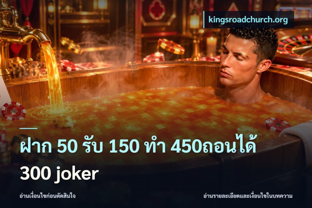 ฝาก 50 รับ 150 ทํา 450ถอนได้ 300 joker
