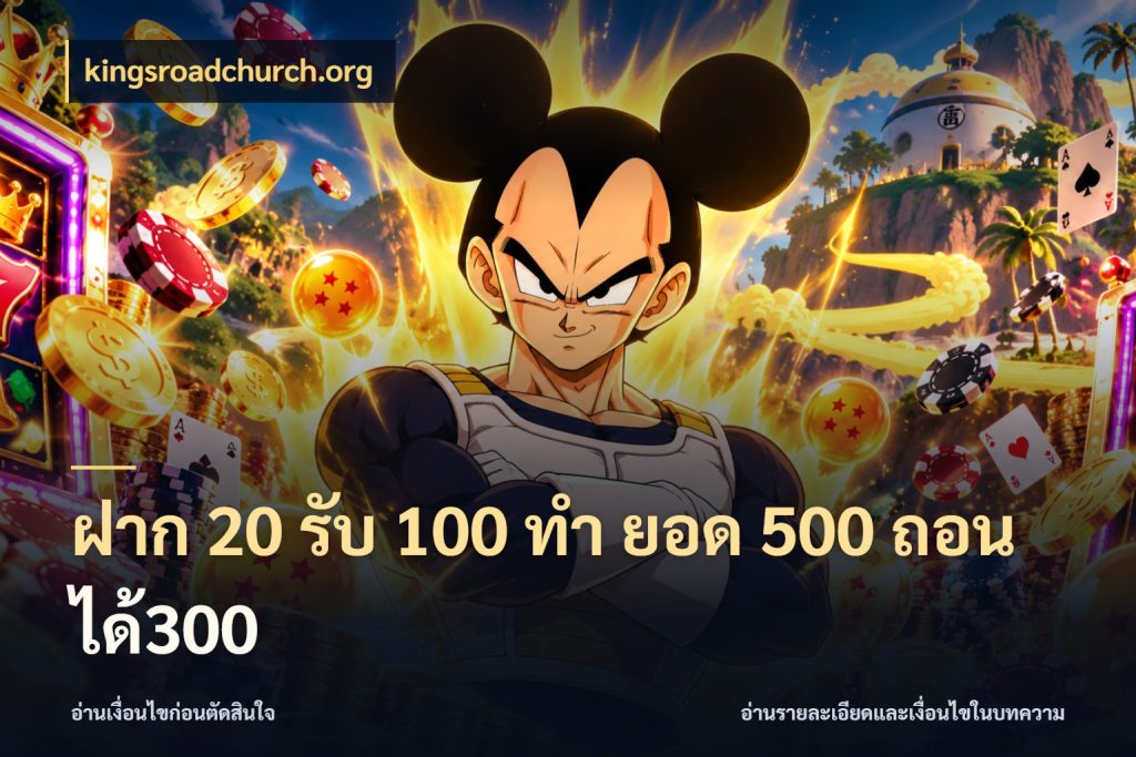 ฝาก 20 รับ 100 ทํา ยอด 500 ถอนได้300 จับคู่โบนัสกับสไตล์เกมที่ชอบ ในมุม kingsroadchurch.org