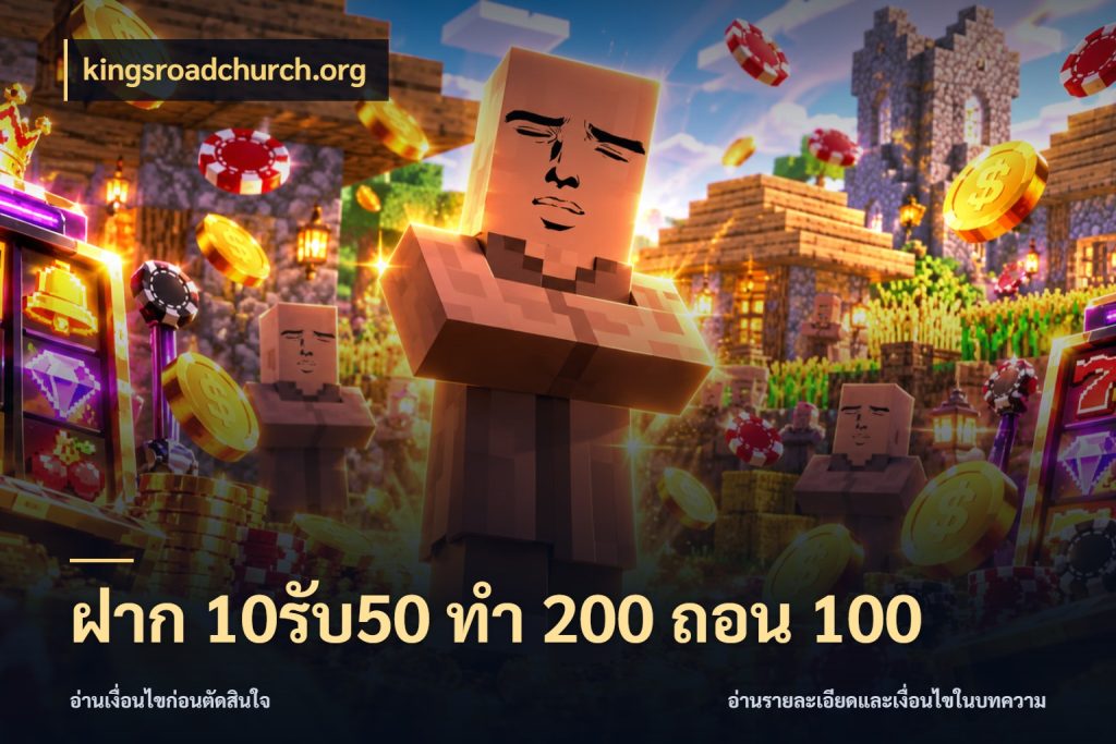 ฝาก 10รับ50 ทํา 200 ถอน 100 โปรยอดรับที่สายเกมสนใจ สไตล์ kingsroadchurch.org